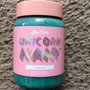Lime Crime mint ice dye